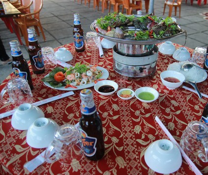 Hải sản tươi sống nhà hàng Năm Ánh - Phú Yên ăn là mê
